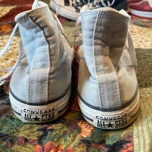 Used grey converse high tops